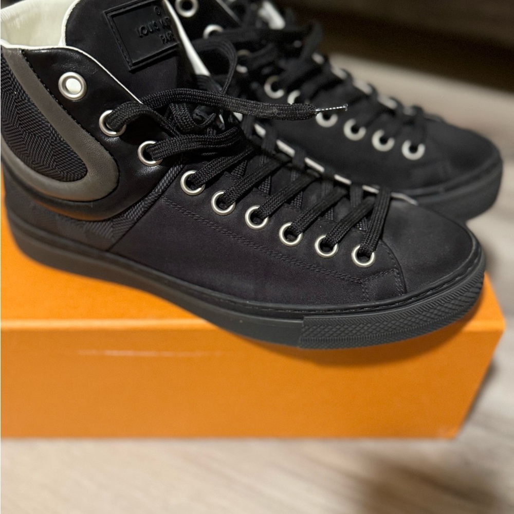 Black High-Top Sneakers